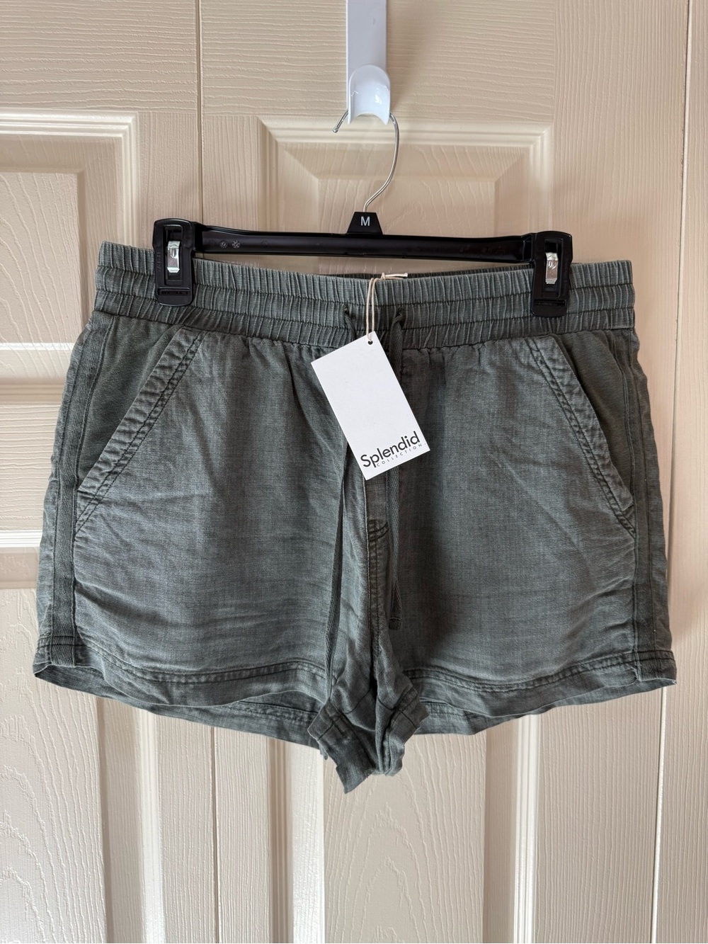 NWT Splendid Pull-On Drawstring Olive Green Shorts - Picture 10 of 10